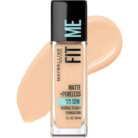 Maybelline Fit Me Matte + Poreless Liquid Foundation Maybelline , 120 Classic Ivory, 1 fl oz